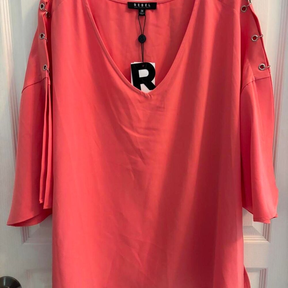 Unbranded Women's Pink and Orange Blouse